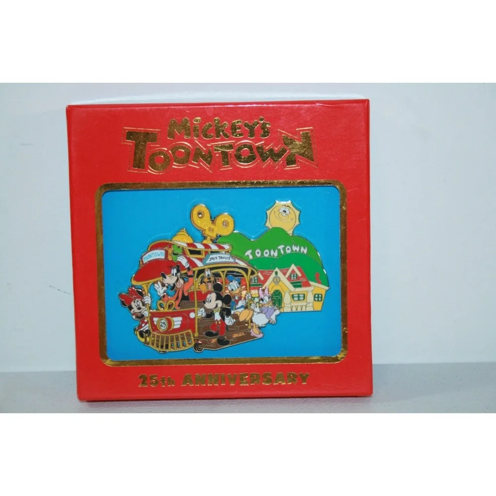 RARE Disney Mickey's ToonTown 25th Anniversary Limited Edition of 200 Jumbo Pin